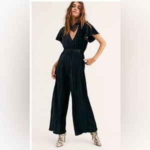 Free People MINKPINK Velvet classy low-cut jumpsuit.